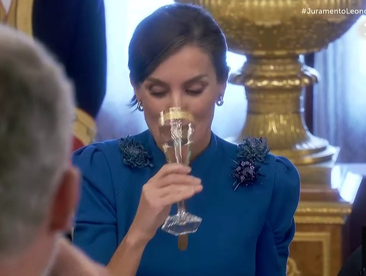 La Reina Letizia en el brindis en honor a la Princesa Leonor
