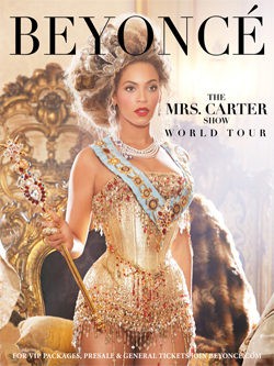 Beyoncé anuncia nueva gira mundial bajo el título ' The Mrs.Carter Show World Tour'
