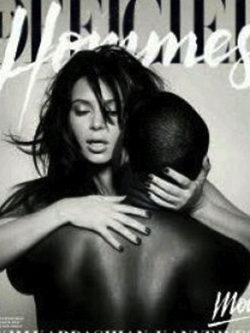 Kim Kardashian y Kanye West en la portada