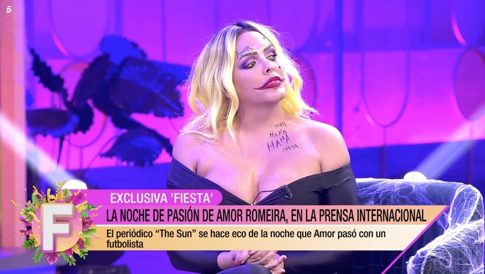 Amor Romeira contando la anécdota en 'Fiesta' | Telecinco