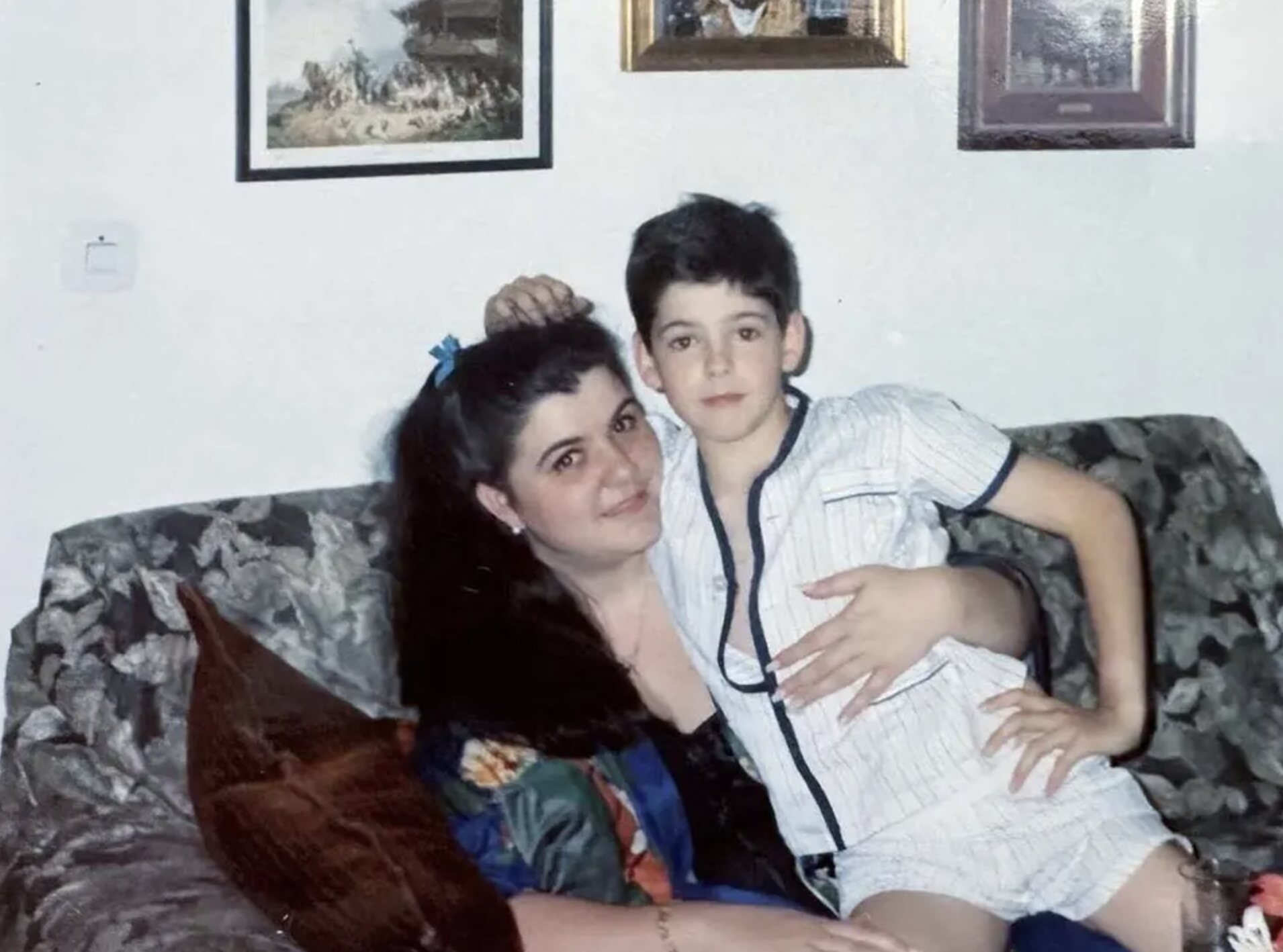 Miguel Ángel Muñoz con su madre Cristina Blanco/ Foto: redes sociales