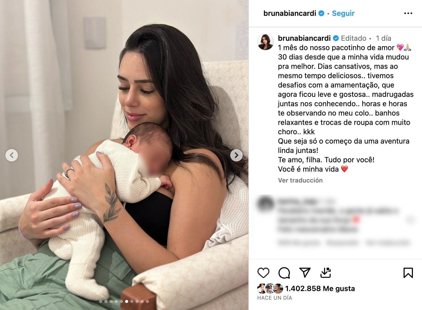 Neymar y Bruna Biancardi se convirtieron en padres un mes antes | Foto: Instagram