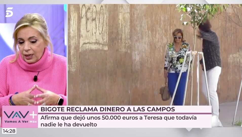 Carmen Borrego habla de Bigote Arrocet | Foto: telecinco.es