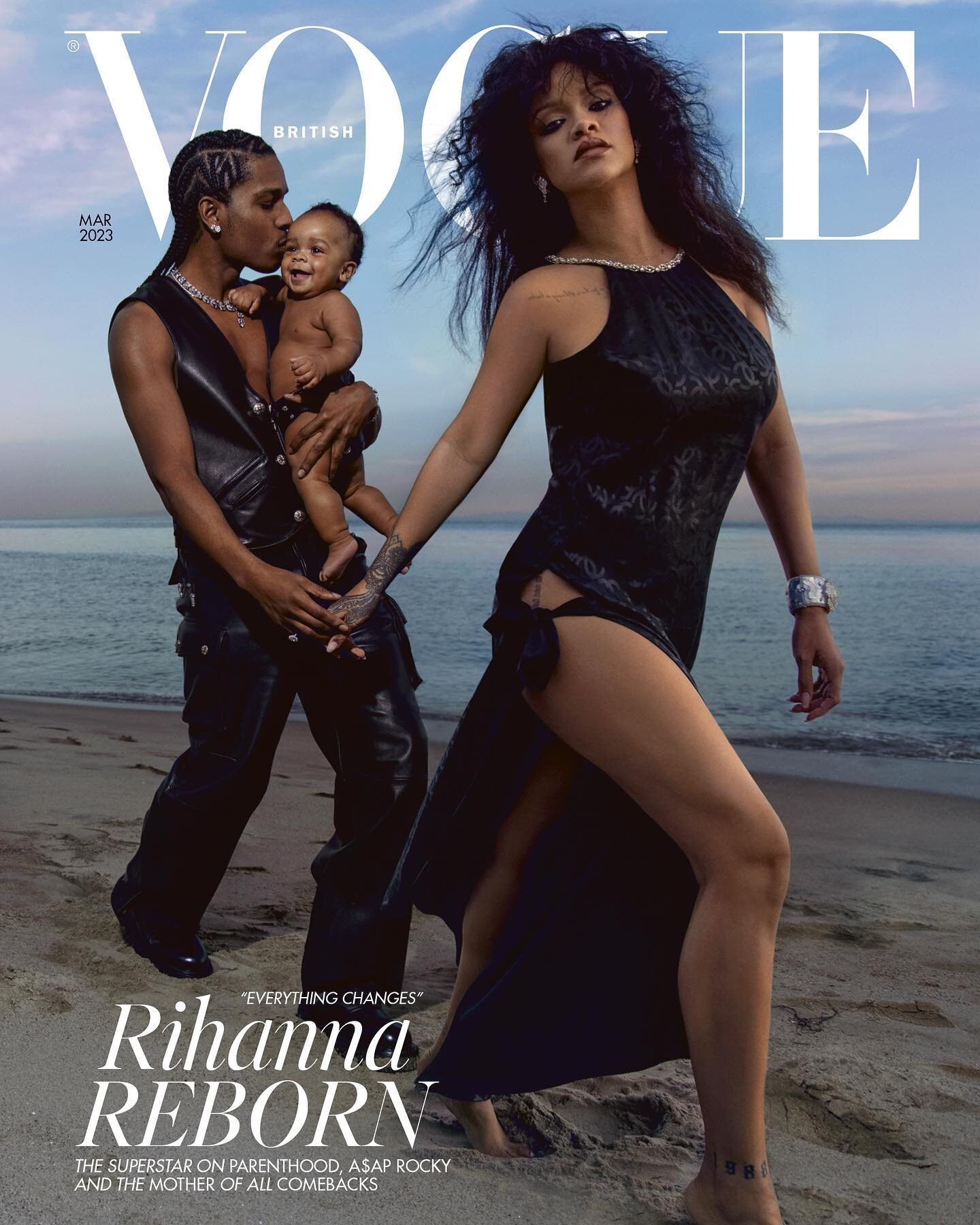 A$AP Rocky y Rihanna tienen dos hijos en común | Foto: British Vogue