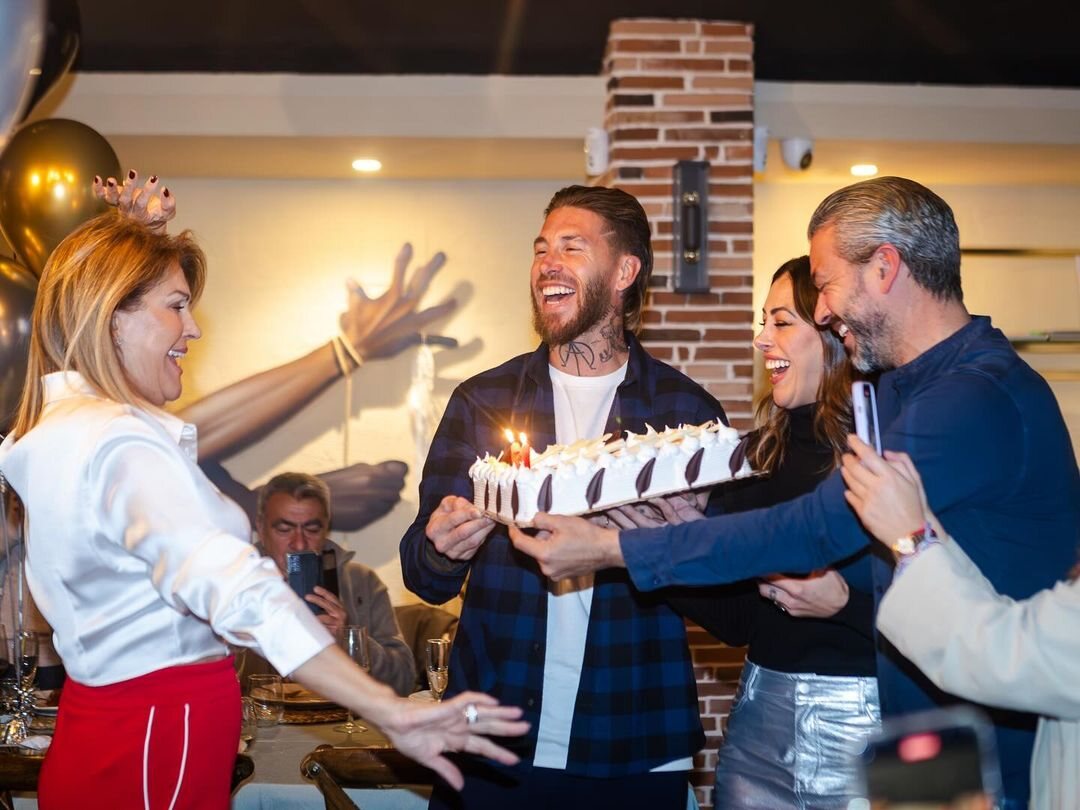 Sergio Ramos en el cumpleaños de su madre/ Foto: Instagram