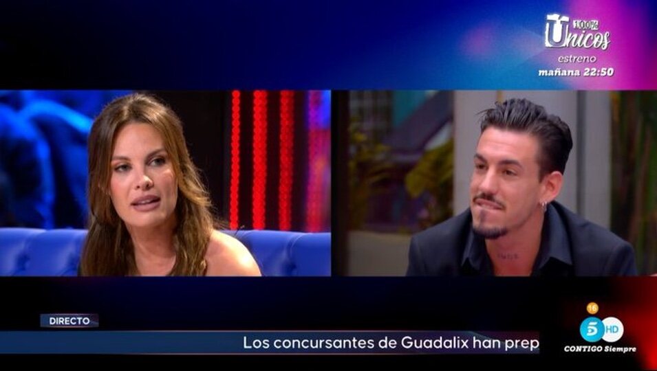 Luis y Jessica charlan en directo | Foto: telecinco.es