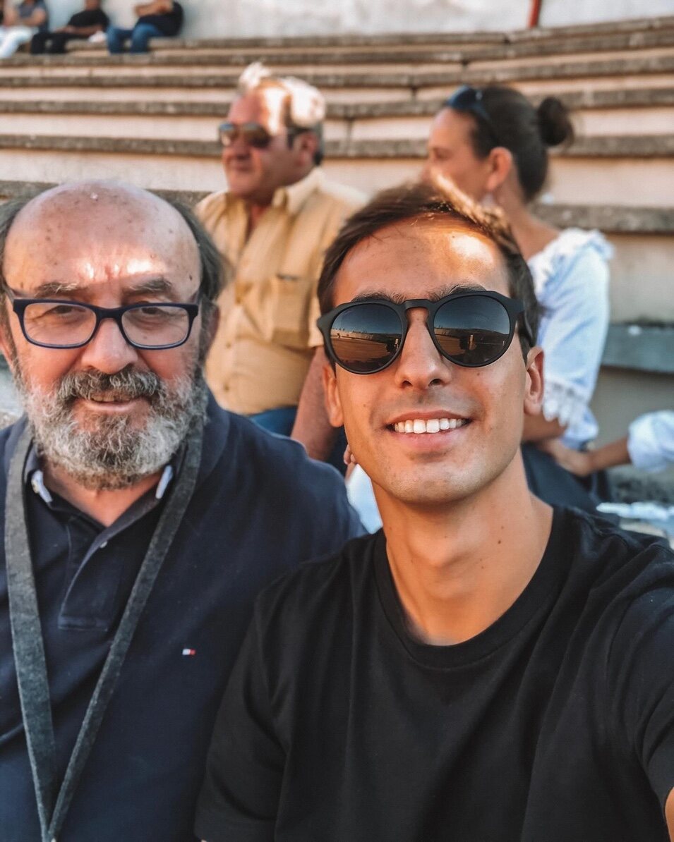 Lorenzo Díaz junto a su hijo Lorenzo Díaz García Campoy | Instagram