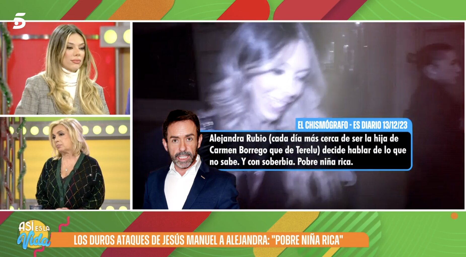 José Manuel Ruiz ha cargado sin miramientos contra Alejandra Rubio | Foto: Telecinco.es