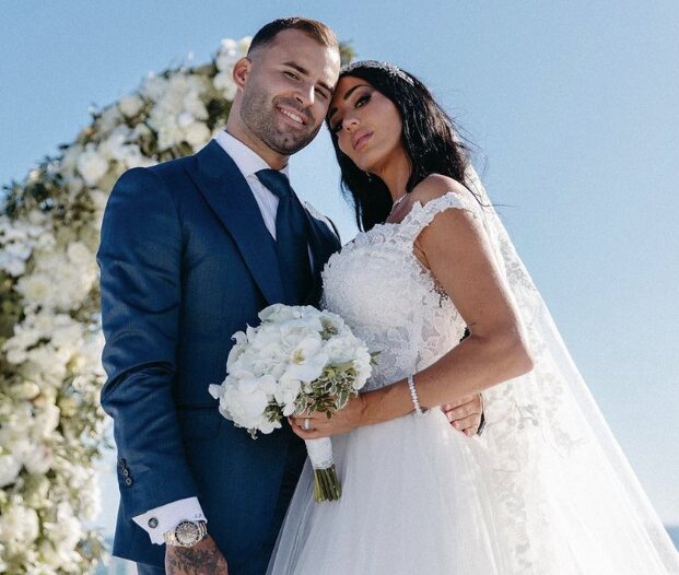 Aurah Ruiz y Jesé Rodríguez el día de su boda/ Foto: Instagram