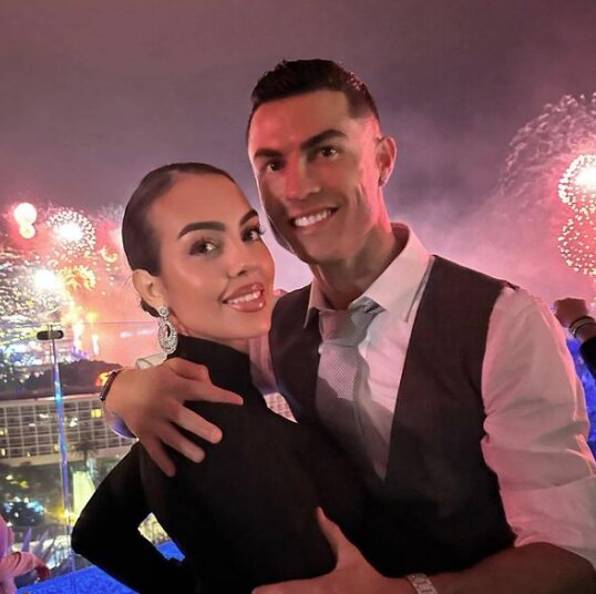 Cristiano Ronaldo y Georgina Rodríguez celebran el año nuevo/ Foto: Instagram