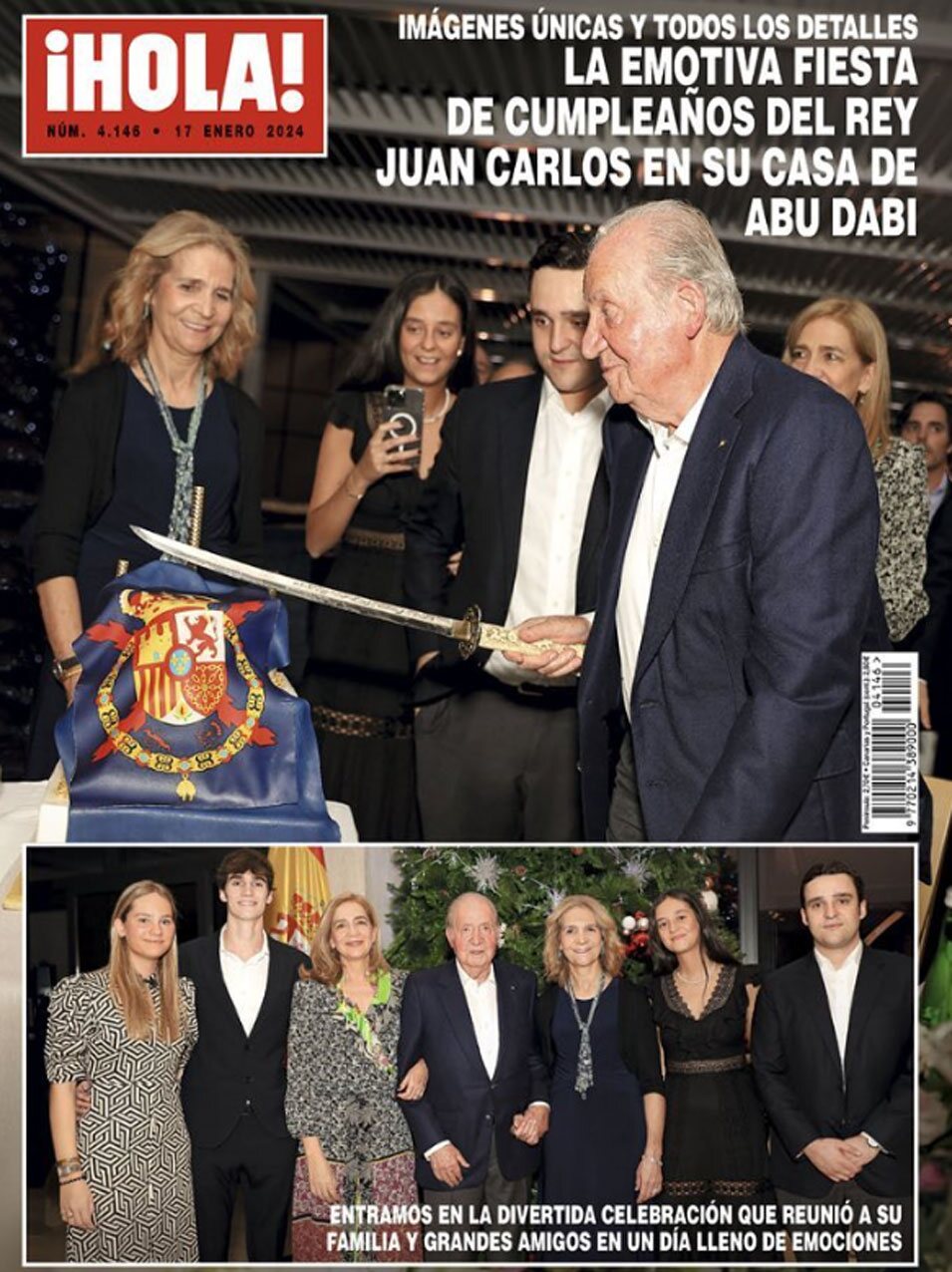  Rey Juan Carlos, sus hijas y cuatro de sus nietos en la fiesta del Rey Juan Carlos