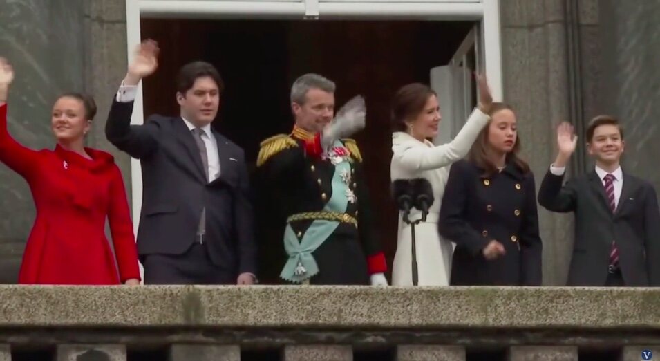 La Familia Real tras la proclamación de Federico