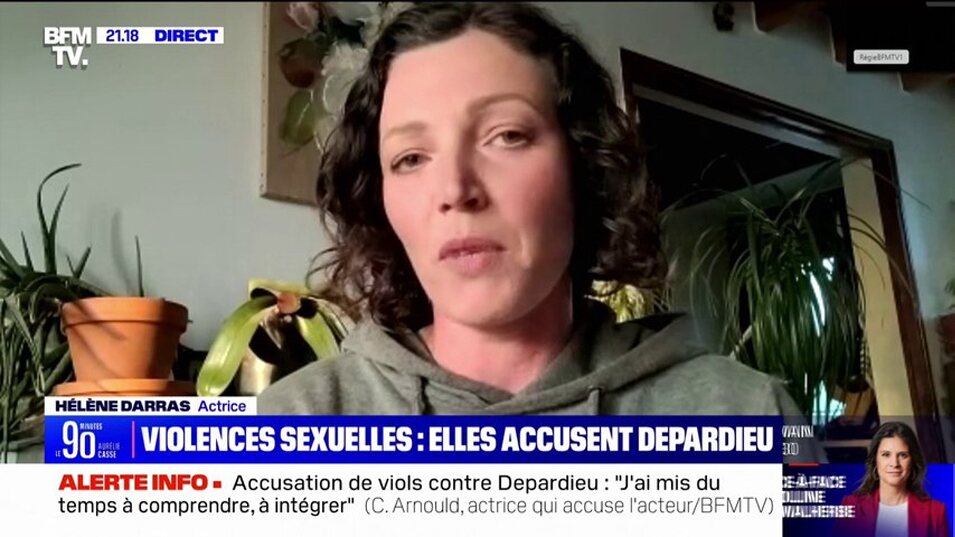 Hélène Darras, una de las denunciantes de Gerard Depardieu | Foto: X