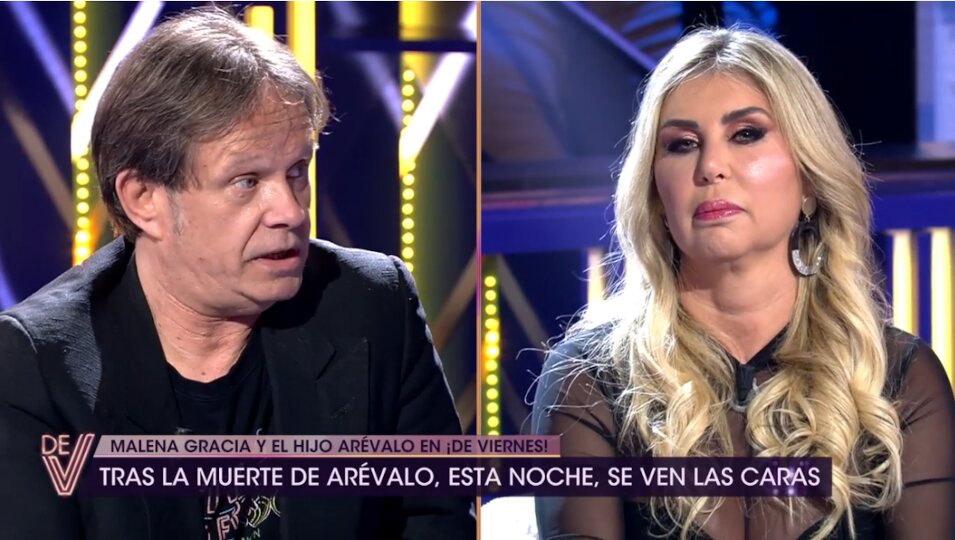 Malena Gracia y el hijo de Paco Arévalo en el cara a cara | Telecinco