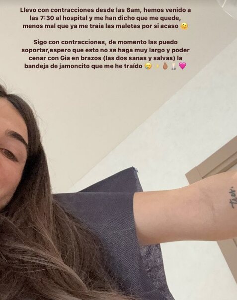 Violeta Mangriñán a punto de dar a luz/ Foto: Instagram
