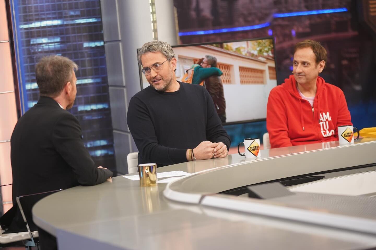 Máximo Huerta y Albert Espinosa hablan con Pablo Motos en 'El Hormiguero'/ Foto: Antena 3