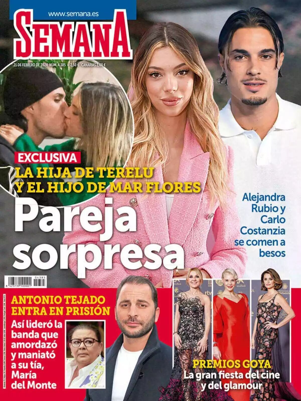 La primera portada de Alejandra Rubio y Carlo Costanzia | Foto: Revista Semana