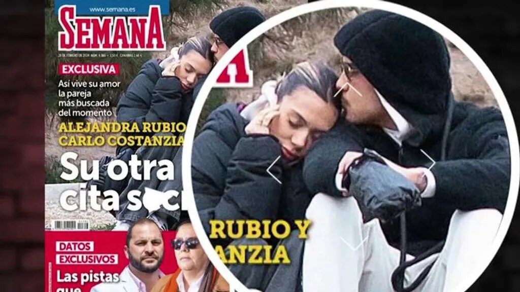 Segunda portada de Alejandra Rubio y Carlo Costanzia | Foto: Revista Semana / Telecinco.es