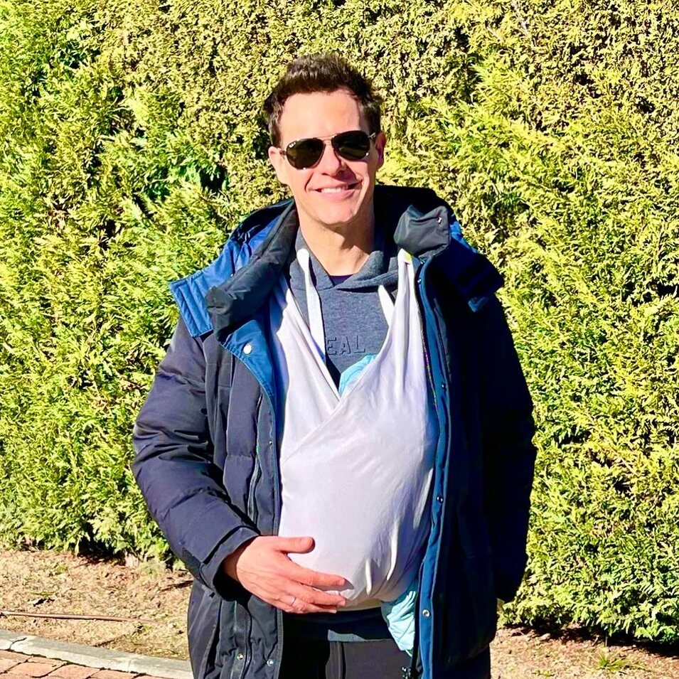 Christian Gálvez con el bebé | Instagram