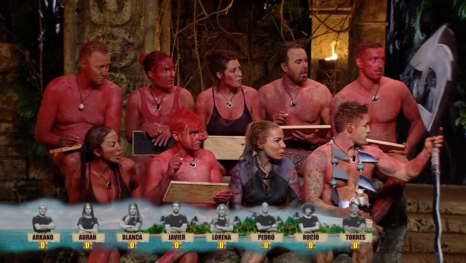 El equipo rojo durante las nominaciones | Telecinco