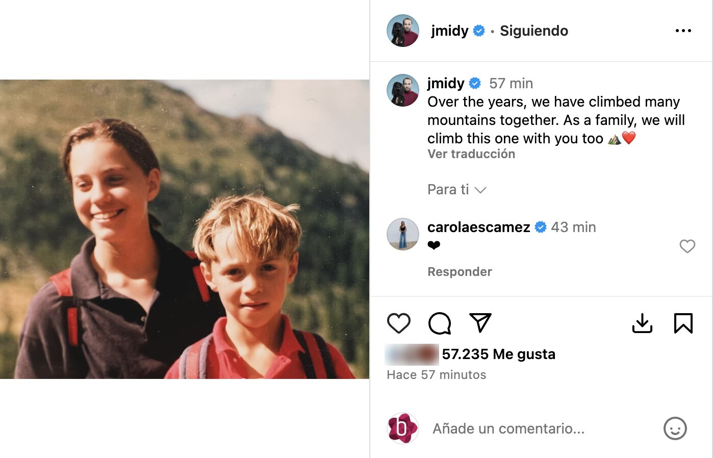 Las bonitas palabras de James Middleton a su hermana Kate | Foto: Instagram