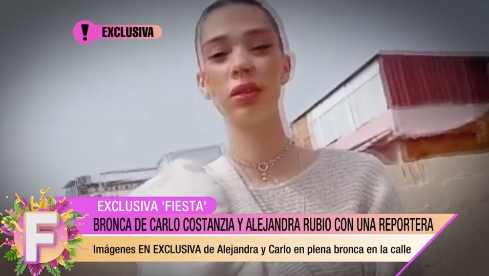 Alejandra Rubio enfadada con la prensa | Foto: telecinco.es