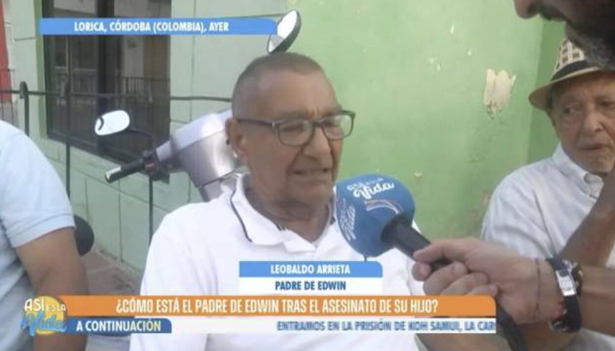Leobaldo Arrieta, el padre de Edwin Arrieta entrevistado por 'Así es la vida'/ Foto: telecinco.es
