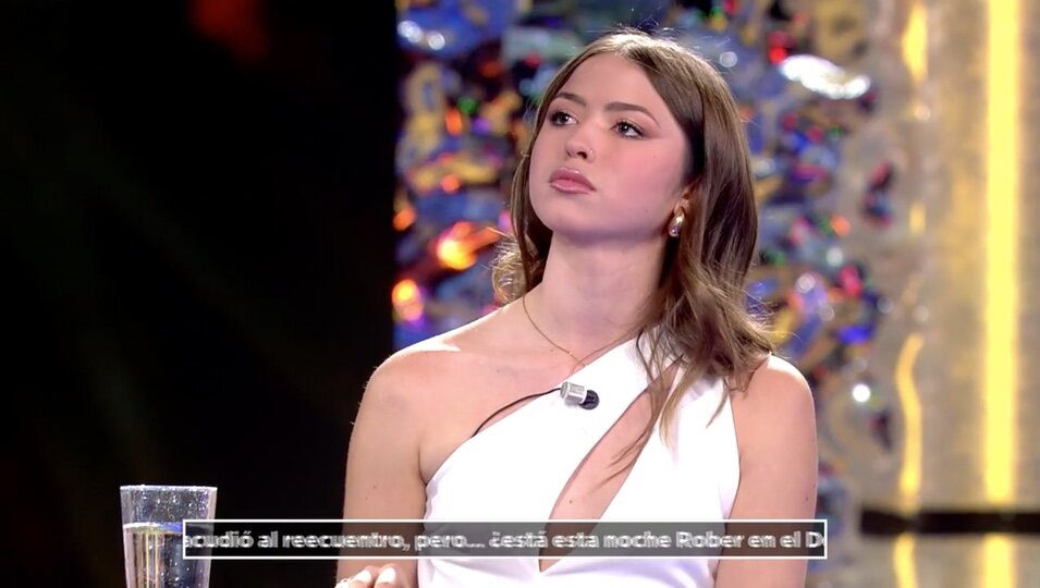 Andrea durante el debate | Telecinco