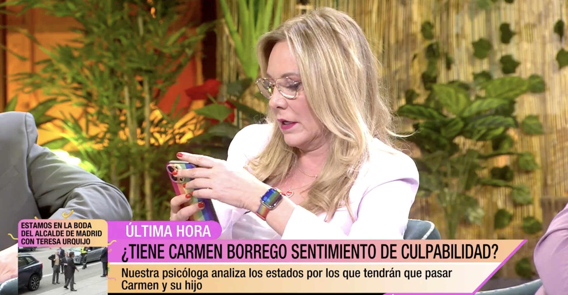 Carmen Borrego habló a través de Belén Rodríguez | Foto: Telecinco.es