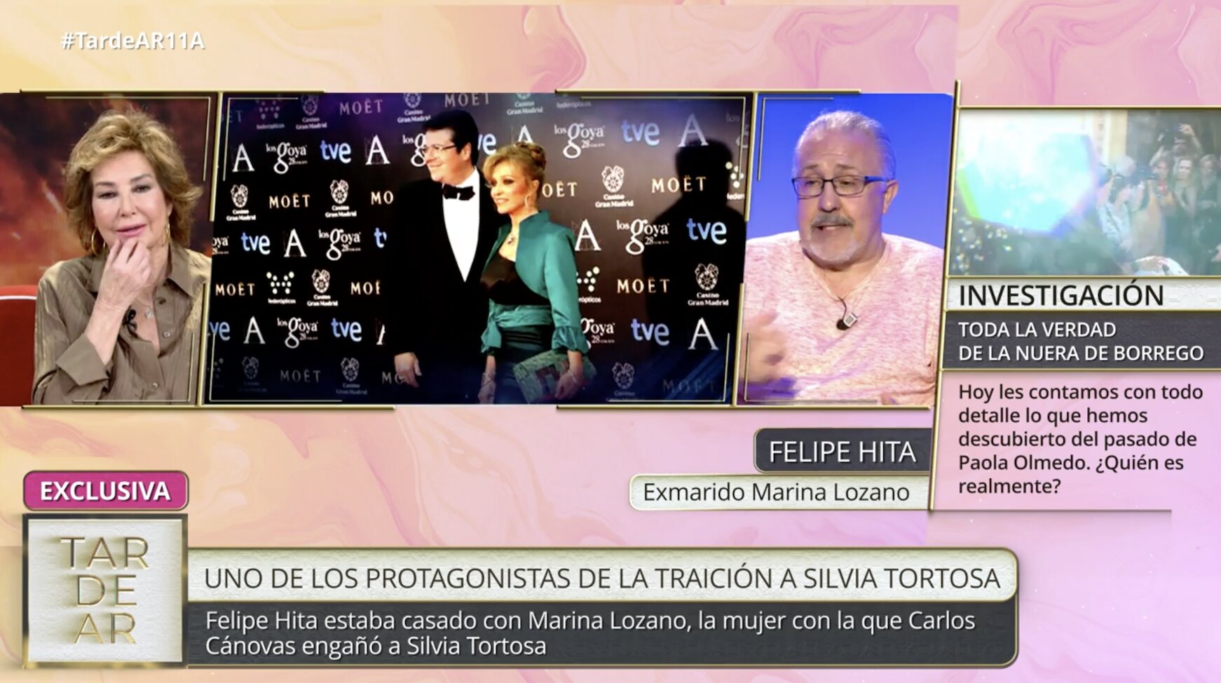 Felipe Hita, exmarido de Marina Lozano, habla para 'TardeAR'/ Foto: telecinco.es
