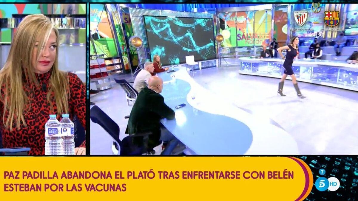 Paz Padilla abandonó abruptamente 'Sálvame' tras una bronca con Belén Esteban | Foto: Telecinco.es