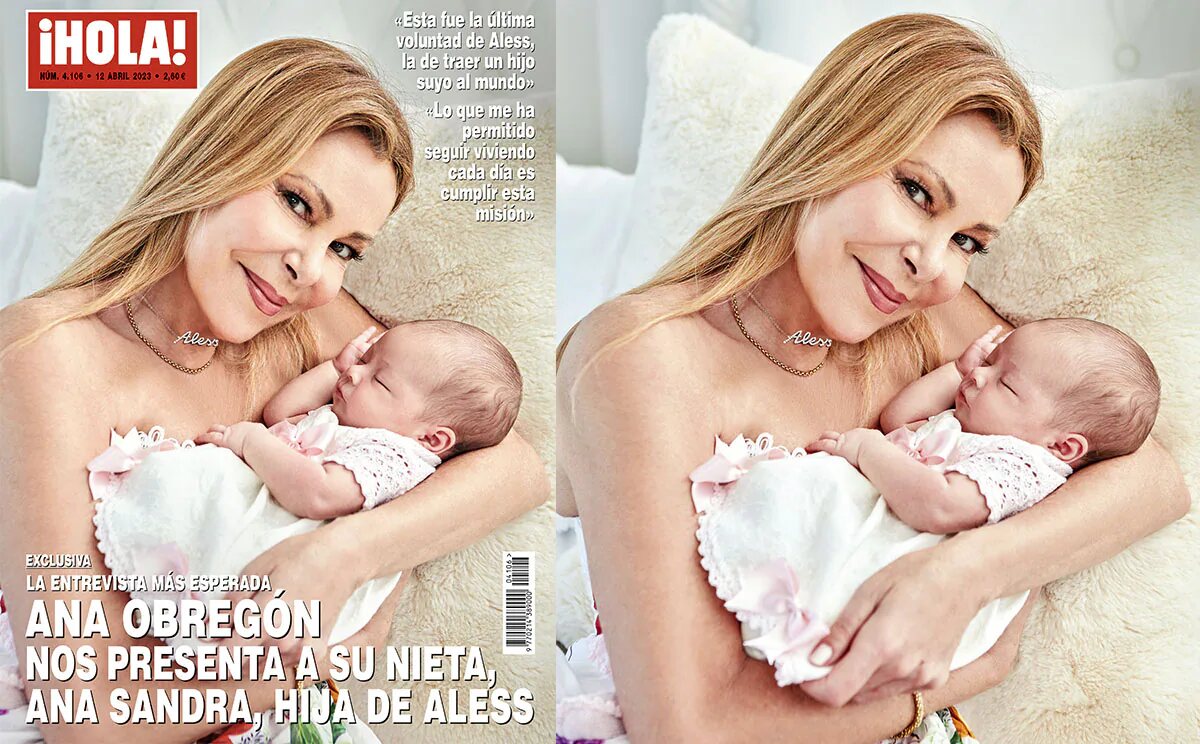Ana Obregón con su hija-nieta en la revista ¡Hola! | Foto: ¡Hola!