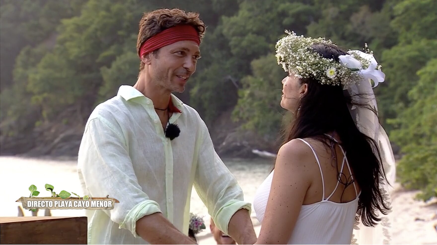Ángel Cristo y Ana Herminia se casan en 'Supervivientes 2024'/ Foto: telecinco.es