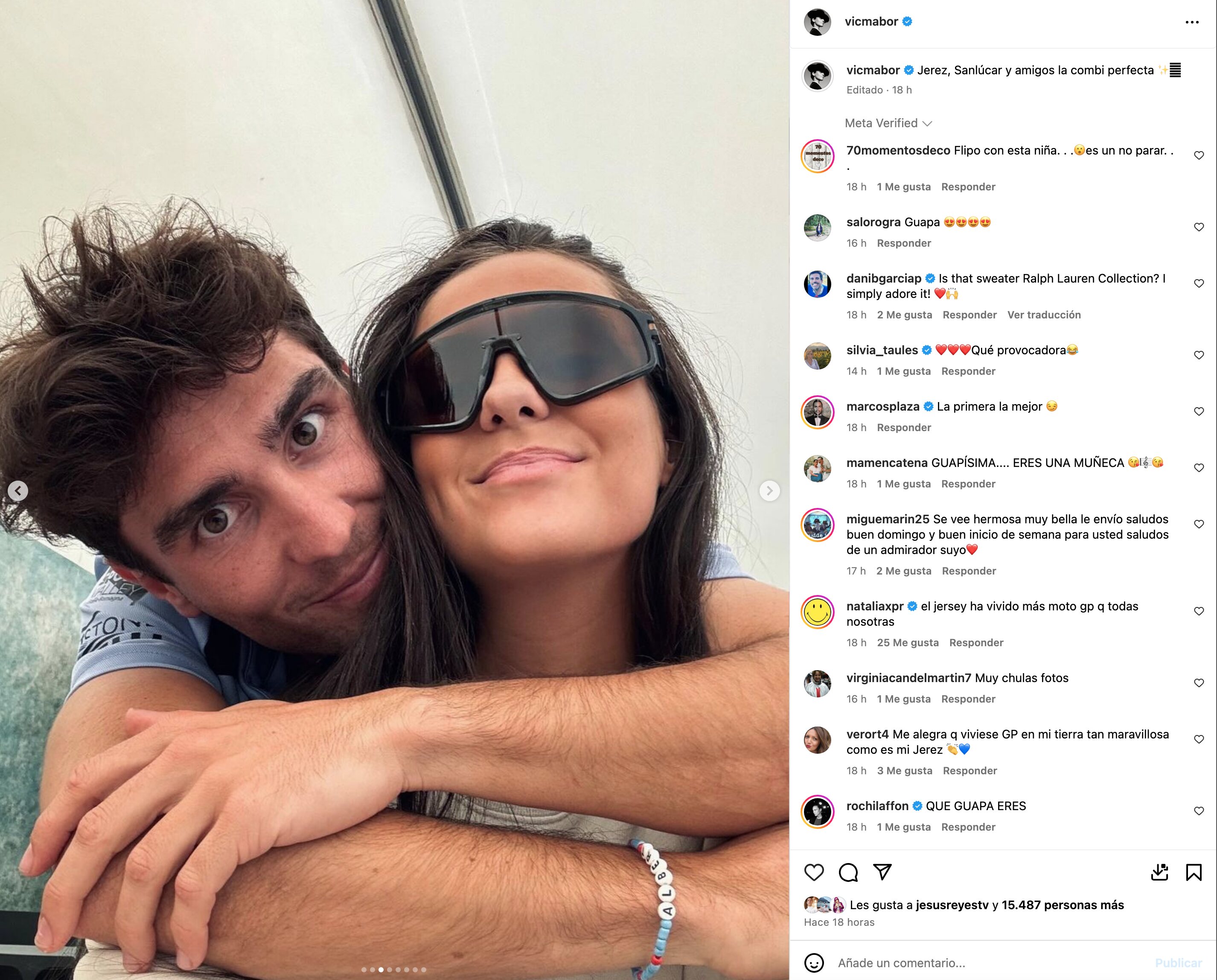 Victoria Federica posa con Albert Arenas | Foto: Instagram