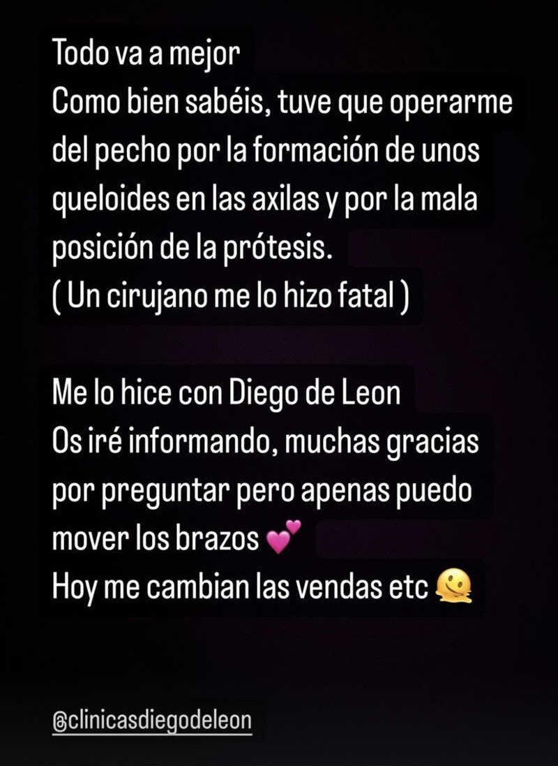 Gloria Camila habla de su situación | Instagram