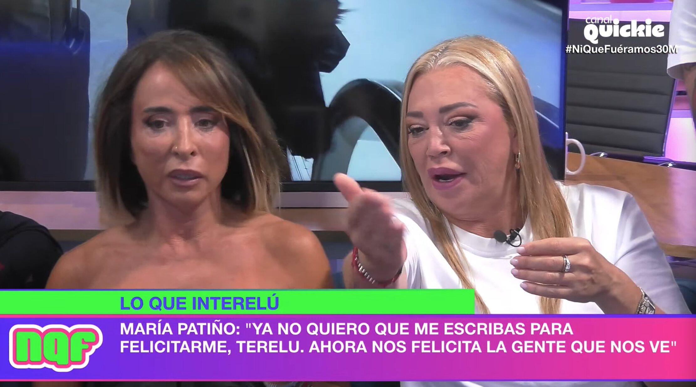 Belén Esteban y María Patiño, enfadadas con Terelu Campos | Foto: Canal Quickie