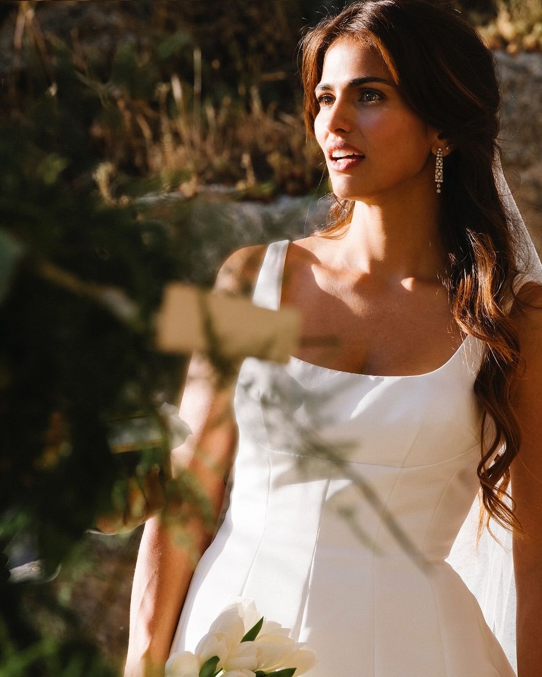 Sara Sálamo vestida de novia el día de su boda/ Foto: Vicente Cabido