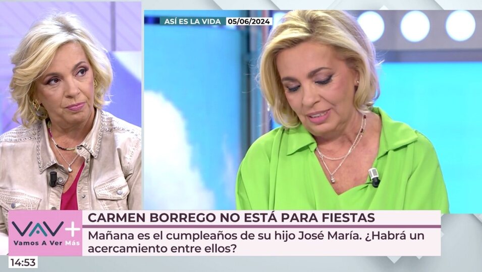 Carmen Borrego habla de su hijo | Foto: telecinco.es