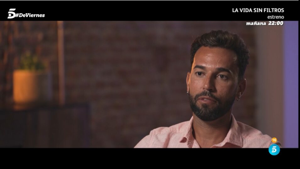 Omar Sánchez durante la entrevista | Telecinco