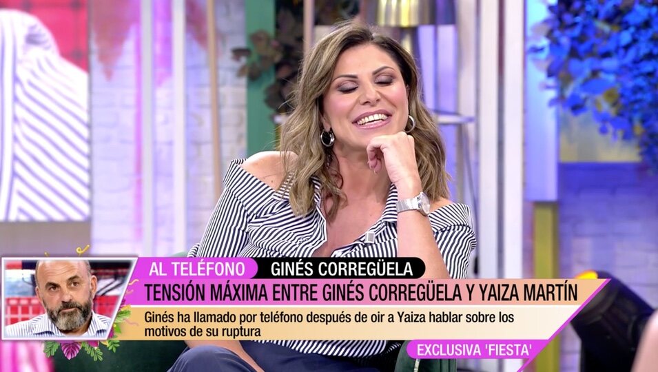 Yaiza Martín al escuchar a Ginés Corregüela / Foto: telecinco.es