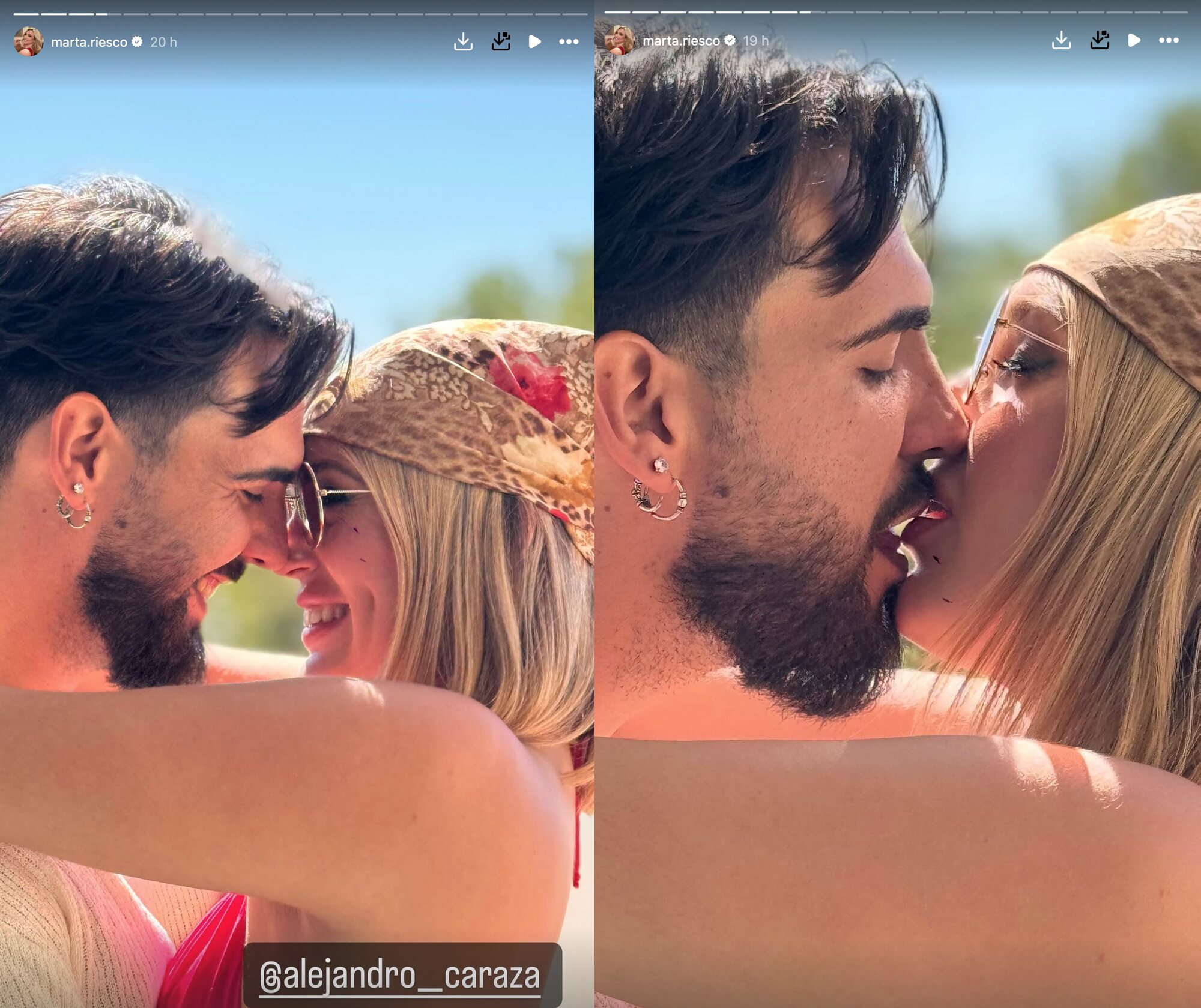 Marta Riesco y Alejandro Caraza, felizmente enamorados | Fotos: Instagram