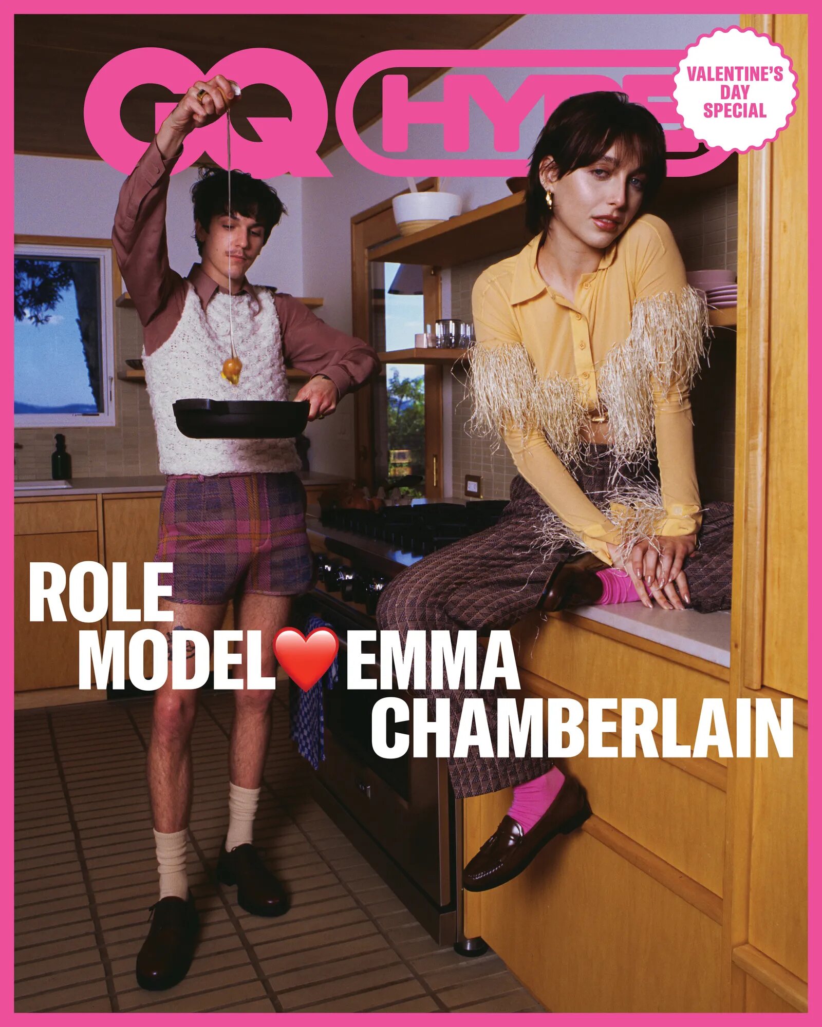 Emma Chamberlain y Role Model en la portada de 'GQ HYPE' | Foto: GQ