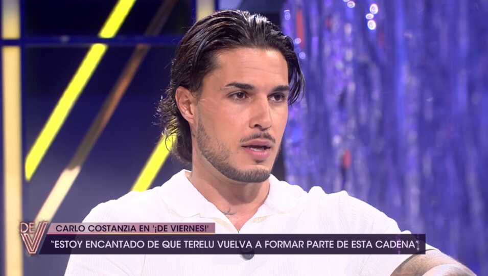 Carlo Costanzia durante la entrevista | Telecinco