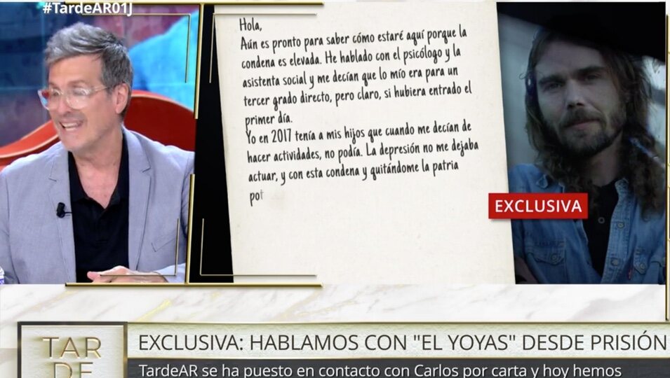 Comienzo de la carta de 'El Yoyas' / Foto: telecinco.es