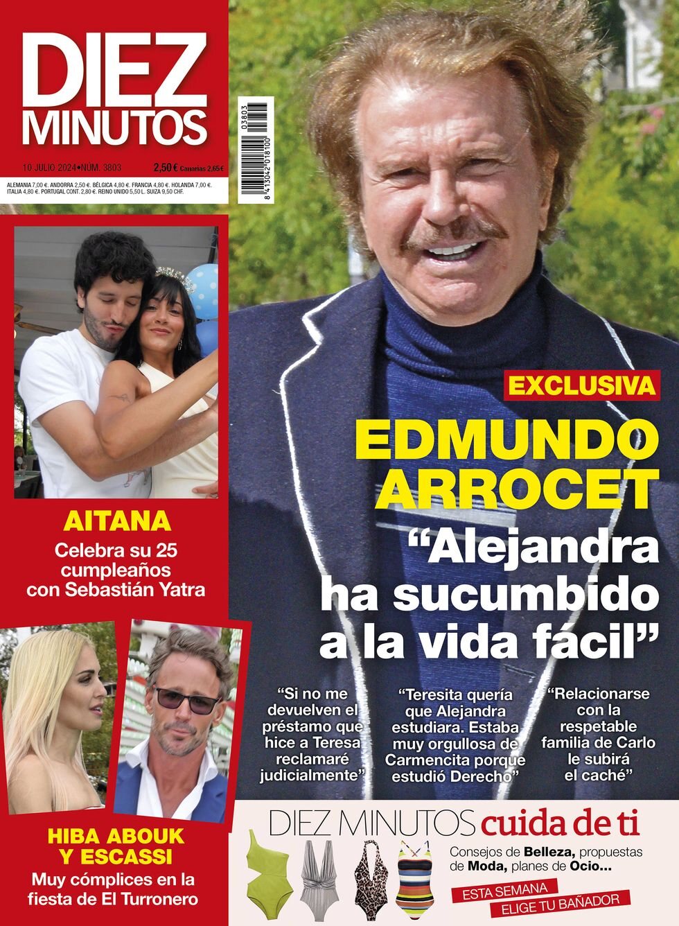 Bigote Arrocet en la portada de Diez Minutos