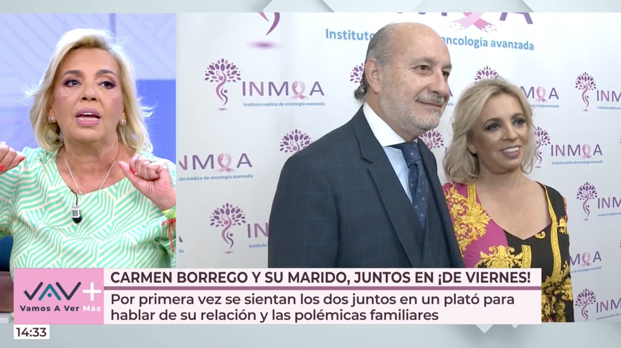 Carmen Borrego asegura que no ha visto la entrevista de su marido en 'De viernes' | Foto: Telecinco.es