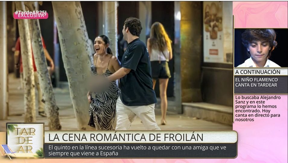 La cena romántica entre Froilán y la influencer Belén Perea | Telecinco