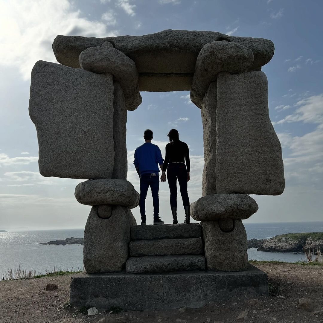 Christian Gálvez y Patricia Pardo en su primera foto juntos/ Foto: Instagram