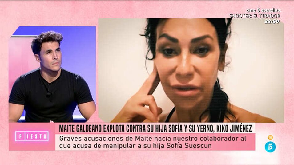 Kiko Jiménez y Sofía Suescun reaccionan a las acusaciones de Maite Galdeano | Foto: Telecinco.es