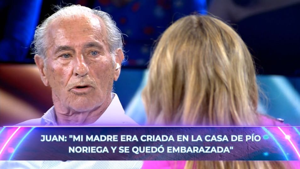 Juan Canal en el plató de 'La vida sin filtros' contando su versión sobre la supuesta hermandad con Eduardo Noriega | Telecinco